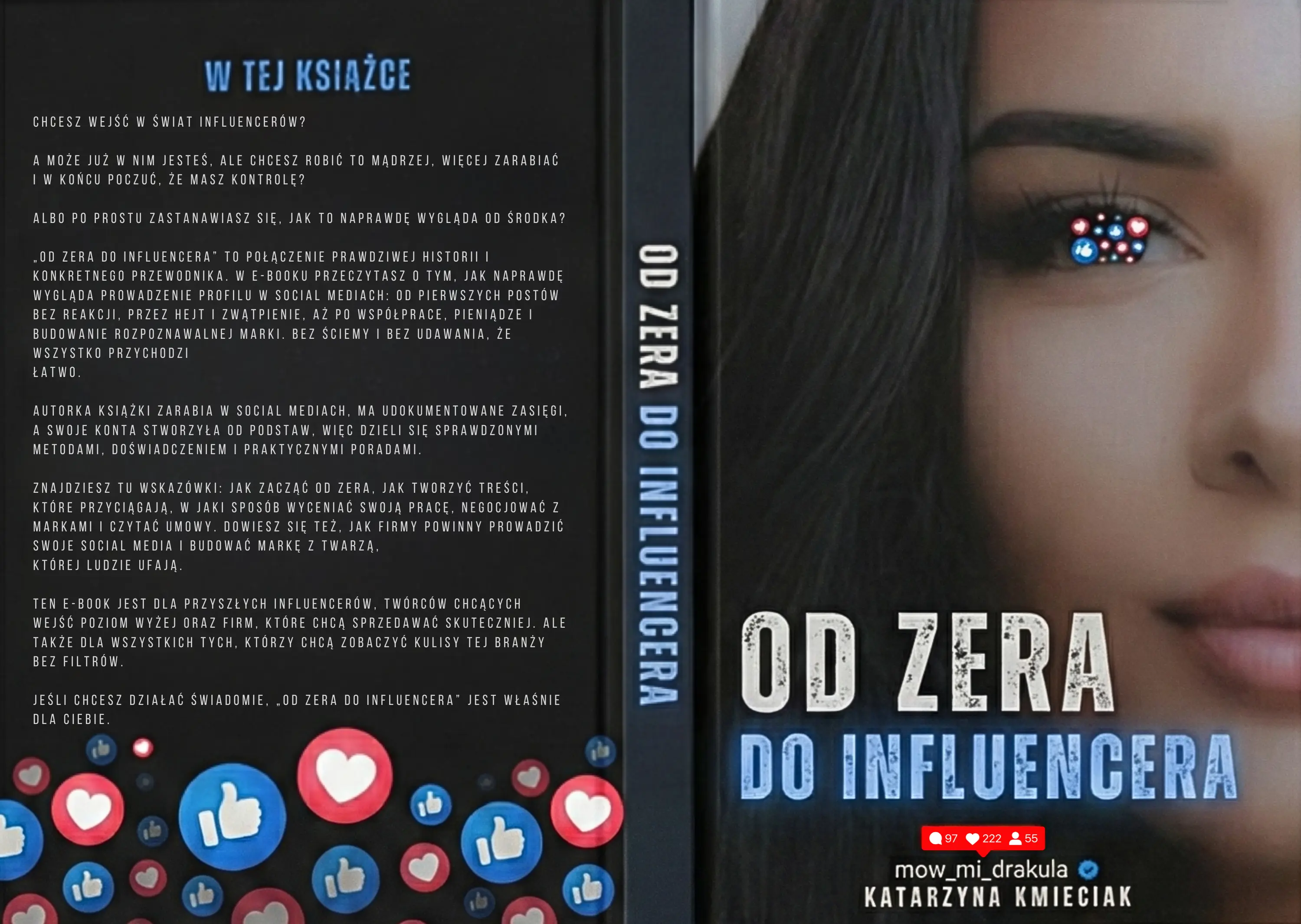 Okładka ebooka „Od zera do influencera” - Katarzyna Kmieciak